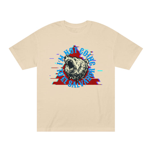 Retro Bear Graphic Tee - I'm Not Going to El Salvador Unisex Classic Tee, Casual Wear, Gifts for Him, Summer Style, Vintage Vibe
