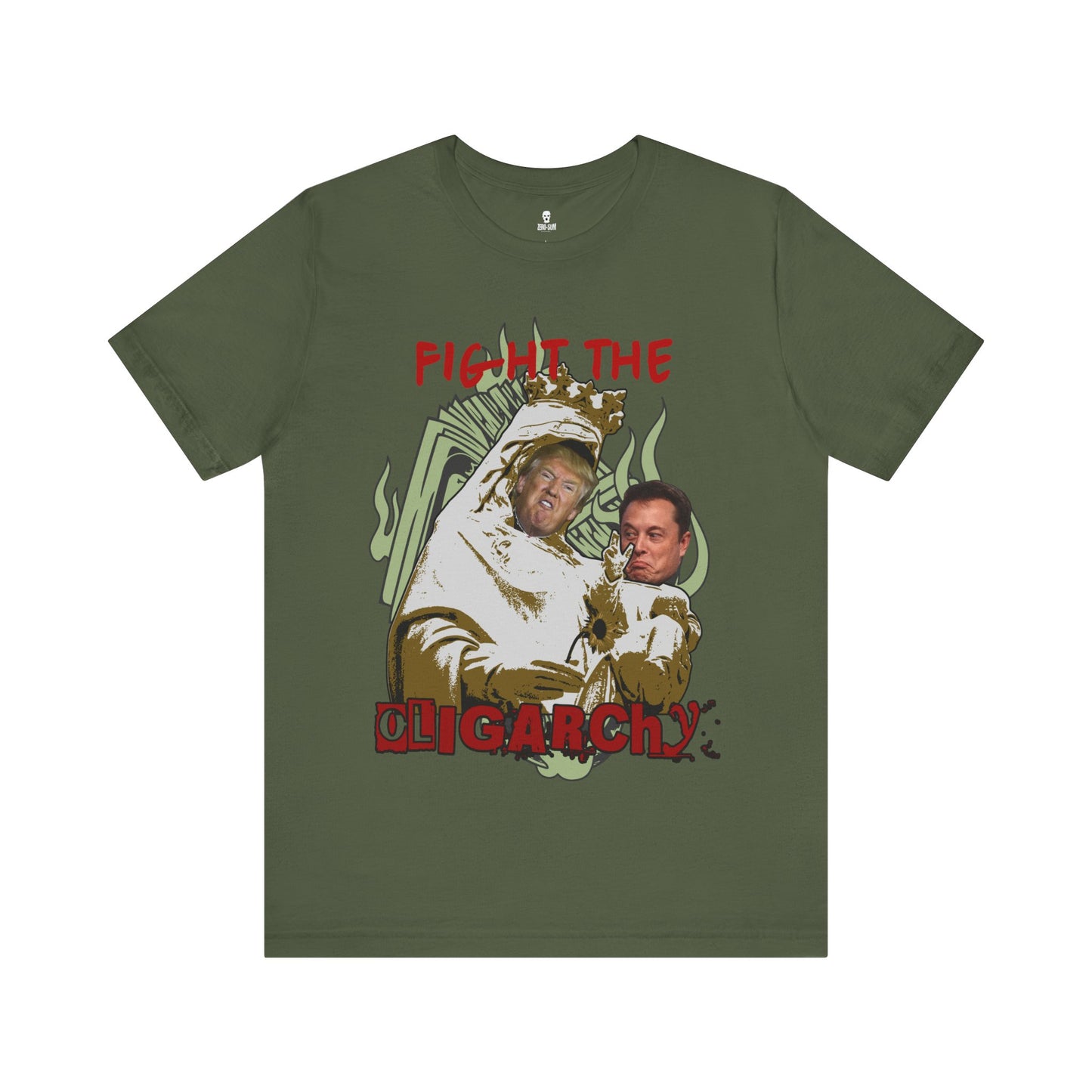 Fight the Oligarchy Unisex Tee - Casual Activist Shirt, Streetwear, Political Statement, Gift for Change Makers, Comfy Everyday Wear