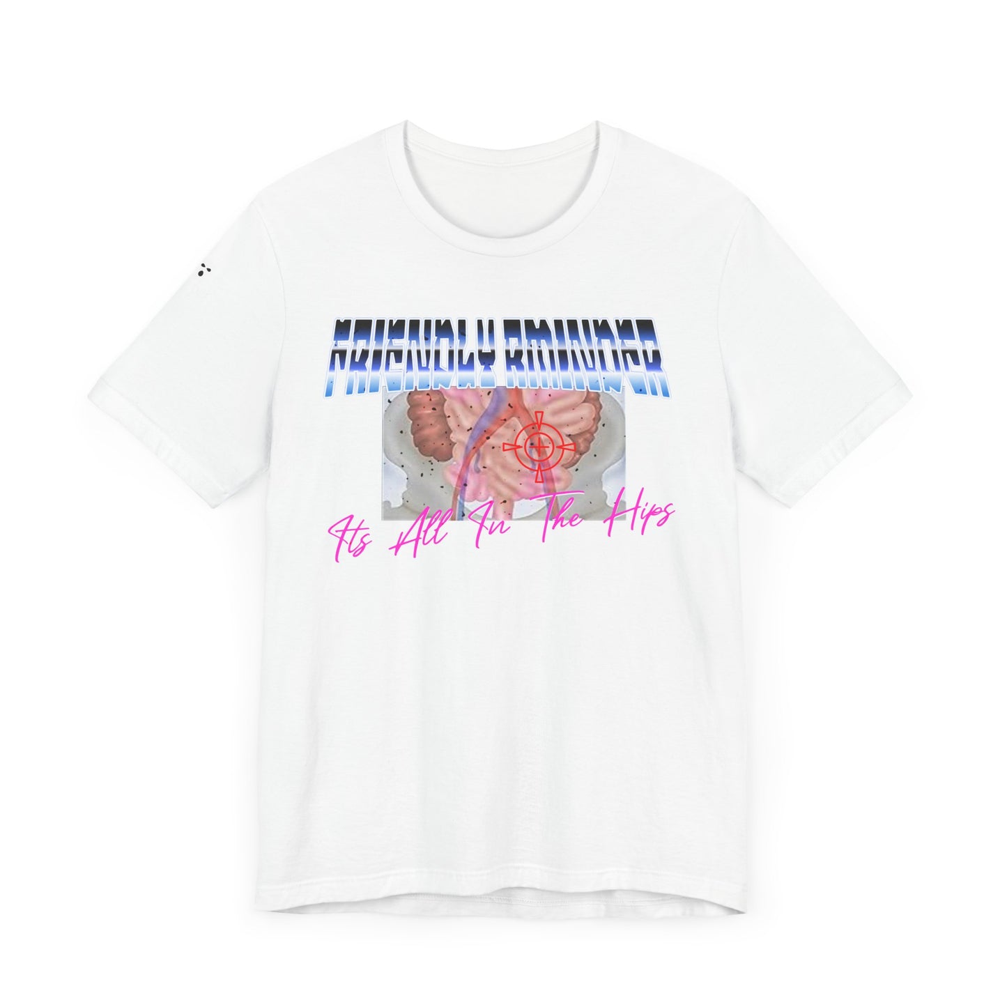 Trendy Graphic Tee: 'It's All In The Hips' Unisex Jersey Short Sleeve T-Shirt, Casual Wear, Gift for Friends, Comfortable Summer Style, Fun
