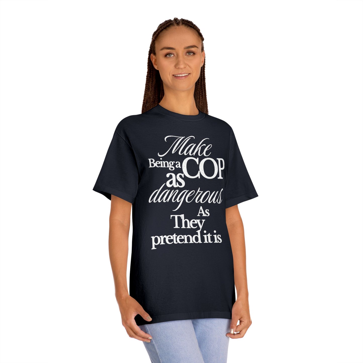 Cop Humor Unisex Classic Tee, Funny Police Shirt, Gift for Officers, Law Enforcement Apparel, Casual Wear, Great for Cop Events
