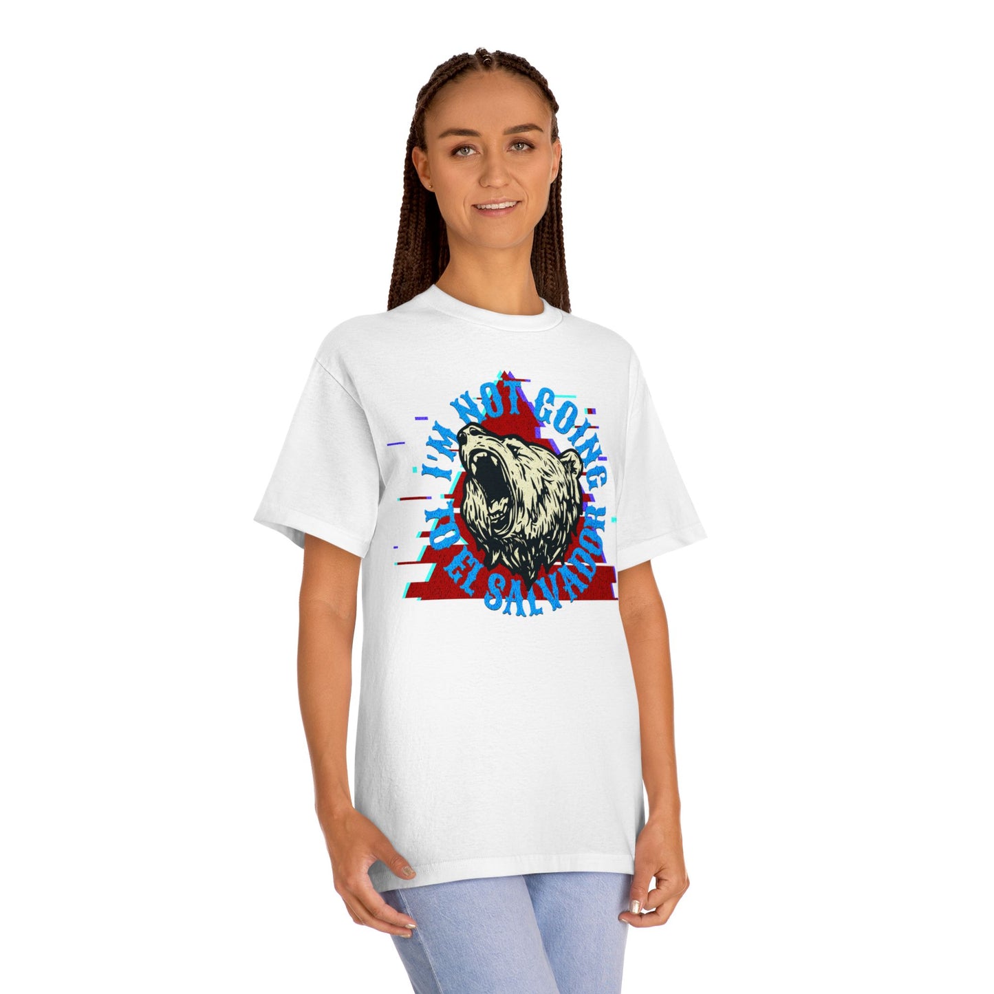 Retro Bear Graphic Tee - I'm Not Going to El Salvador Unisex Classic Tee, Casual Wear, Gifts for Him, Summer Style, Vintage Vibe