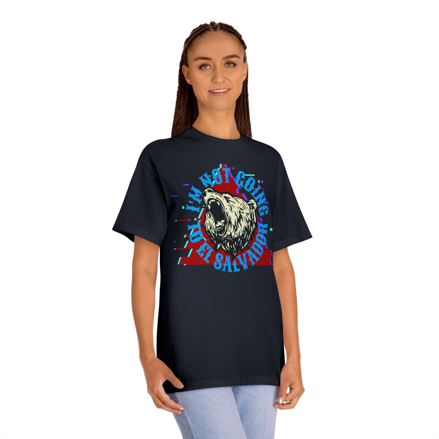Retro Bear Graphic Tee - I'm Not Going to El Salvador Unisex Classic Tee, Casual Wear, Gifts for Him, Summer Style, Vintage Vibe