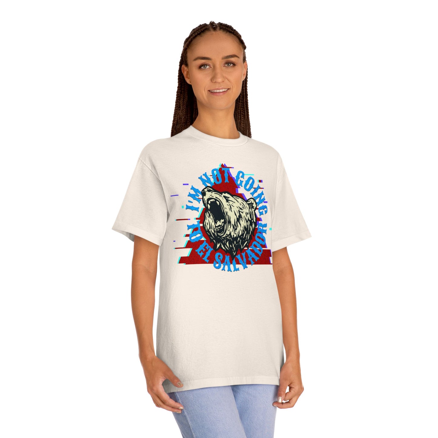 Retro Bear Graphic Tee - I'm Not Going to El Salvador Unisex Classic Tee, Casual Wear, Gifts for Him, Summer Style, Vintage Vibe