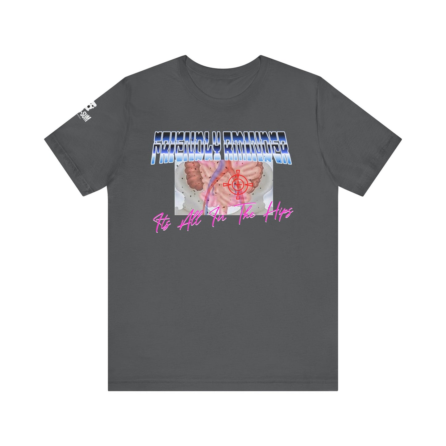 Trendy Graphic Tee: 'It's All In The Hips' Unisex Jersey Short Sleeve T-Shirt, Casual Wear, Gift for Friends, Comfortable Summer Style, Fun