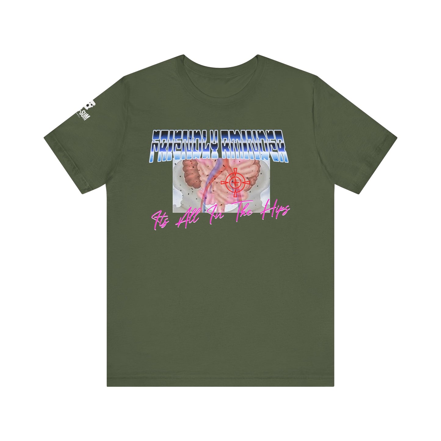 Trendy Graphic Tee: 'It's All In The Hips' Unisex Jersey Short Sleeve T-Shirt, Casual Wear, Gift for Friends, Comfortable Summer Style, Fun