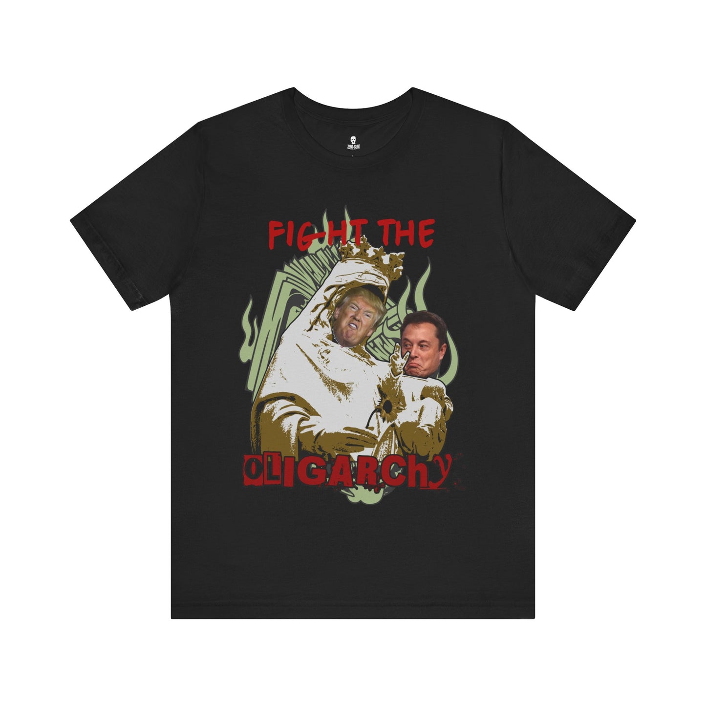 Fight the Oligarchy Unisex Tee - Casual Activist Shirt, Streetwear, Political Statement, Gift for Change Makers, Comfy Everyday Wear