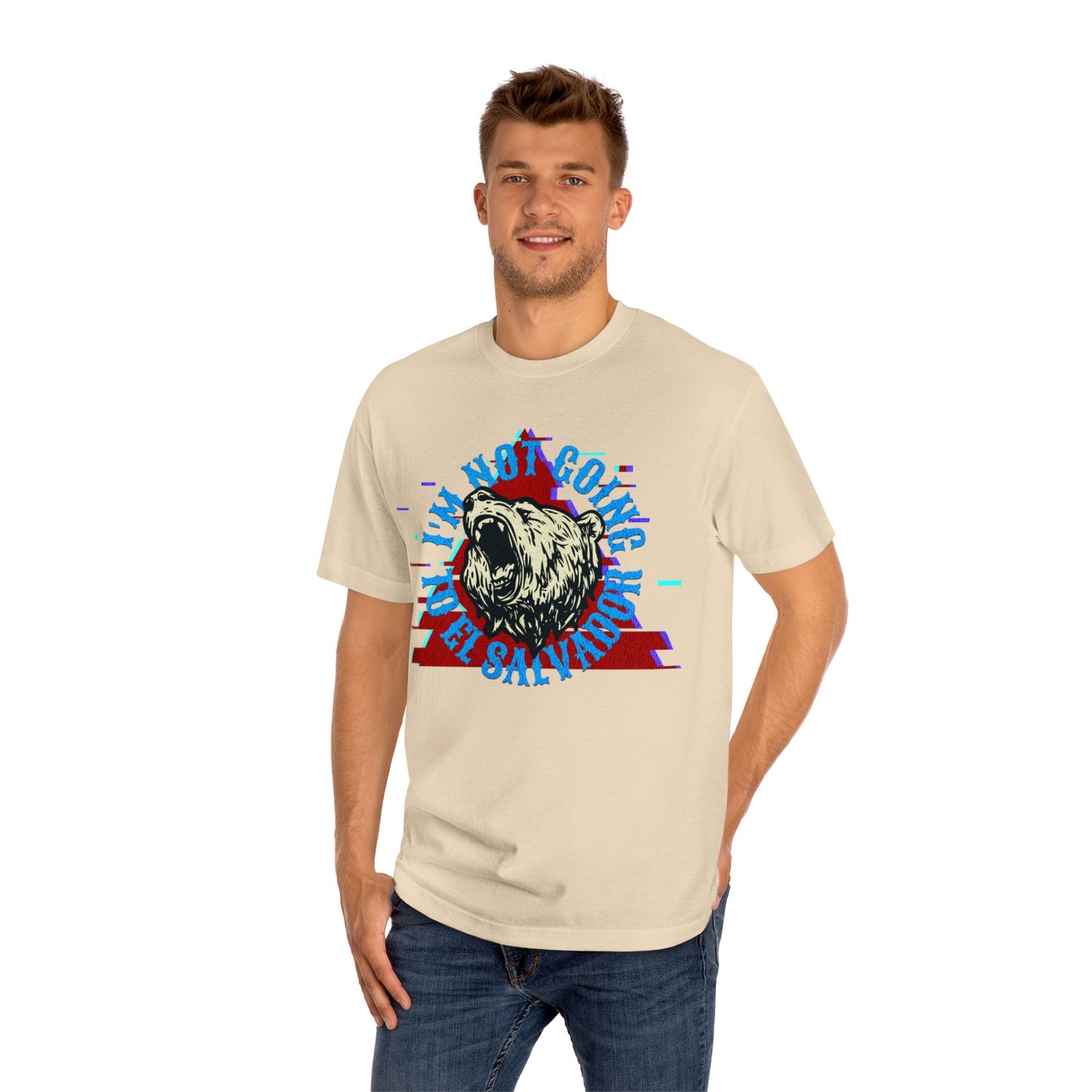Retro Bear Graphic Tee - I'm Not Going to El Salvador Unisex Classic Tee, Casual Wear, Gifts for Him, Summer Style, Vintage Vibe