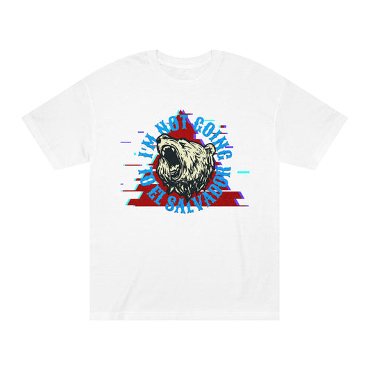 Retro Bear Graphic Tee - I'm Not Going to El Salvador Unisex Classic Tee, Casual Wear, Gifts for Him, Summer Style, Vintage Vibe