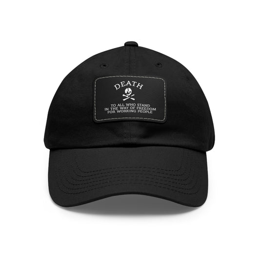 Trendy Dad Hat with Leather Patch - Edgy Fashion Accessory for Casual Wear, Gift for Him, Outdoor Activities, Summer Vibes, Cool Contrast