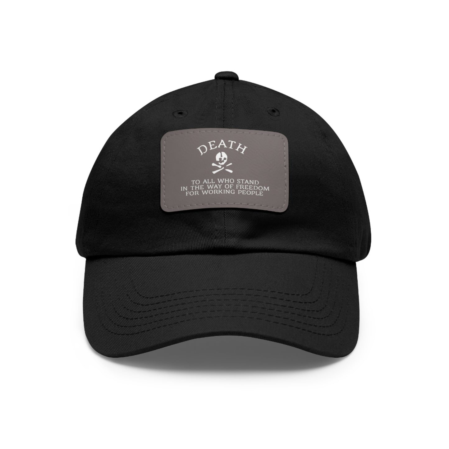 Trendy Dad Hat with Leather Patch - Edgy Fashion Accessory for Casual Wear, Gift for Him, Outdoor Activities, Summer Vibes, Cool Contrast