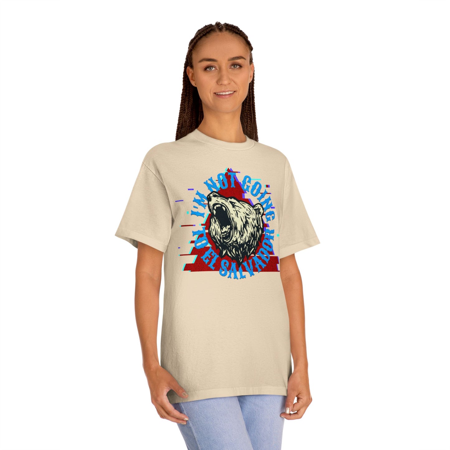 Retro Bear Graphic Tee - I'm Not Going to El Salvador Unisex Classic Tee, Casual Wear, Gifts for Him, Summer Style, Vintage Vibe