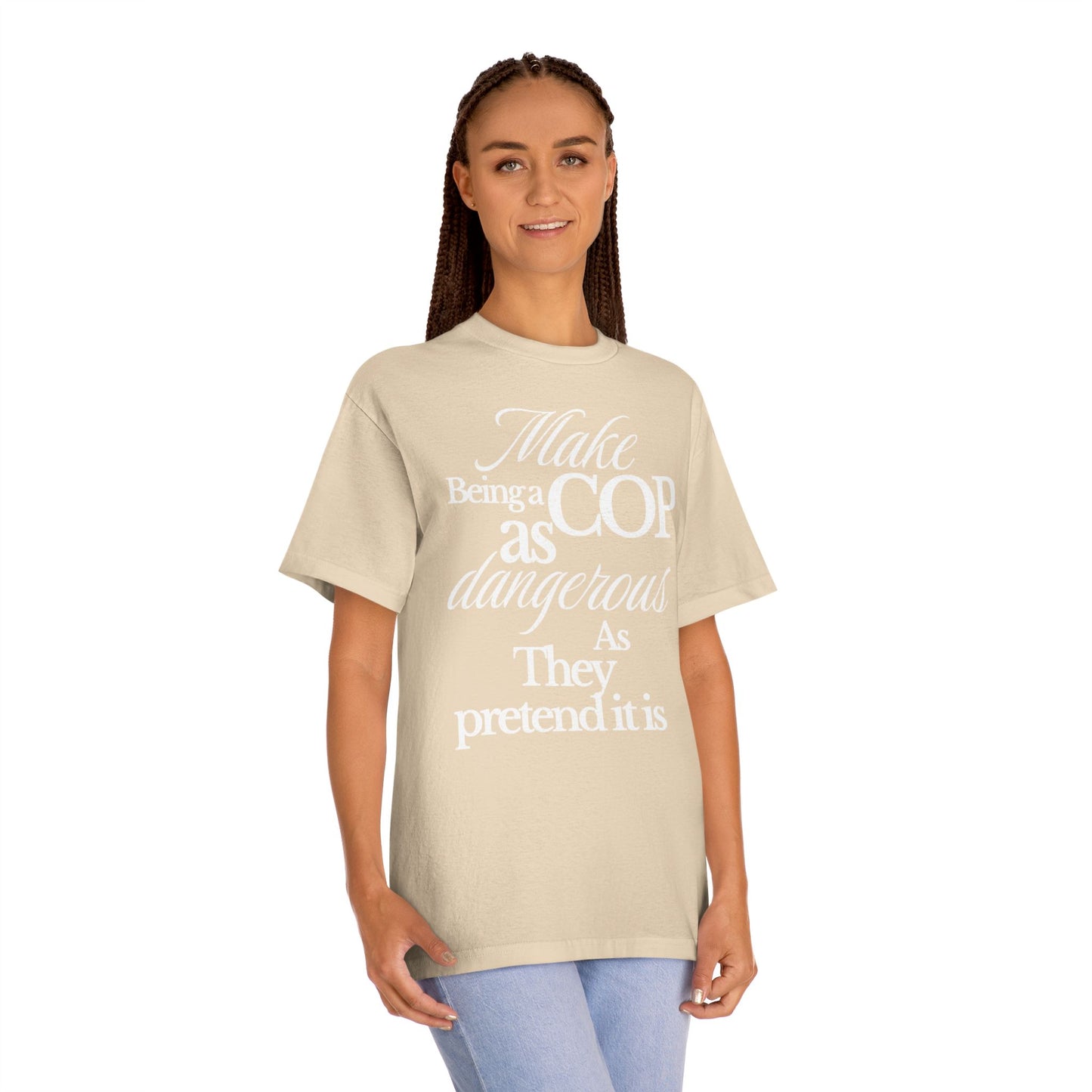 Cop Humor Unisex Classic Tee, Funny Police Shirt, Gift for Officers, Law Enforcement Apparel, Casual Wear, Great for Cop Events