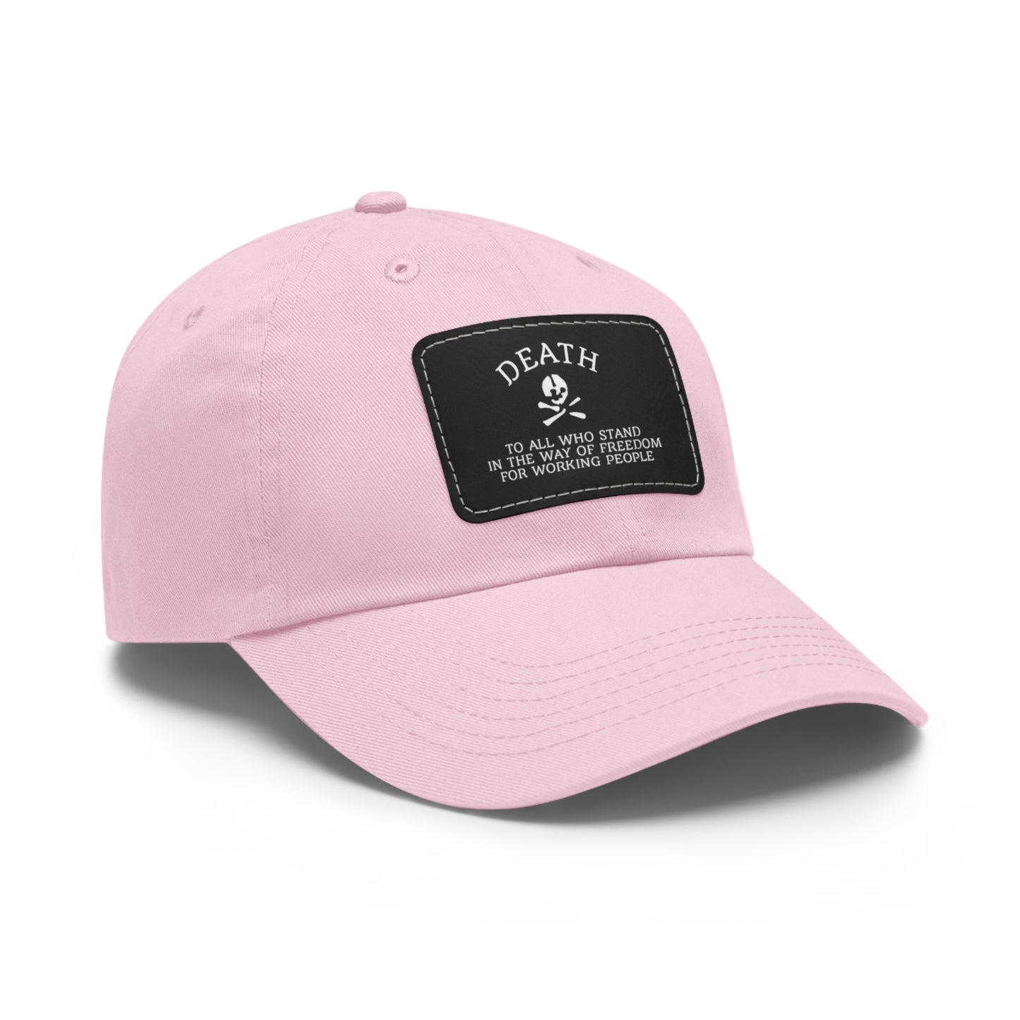 Trendy Dad Hat with Leather Patch - Edgy Fashion Accessory for Casual Wear, Gift for Him, Outdoor Activities, Summer Vibes, Cool Contrast