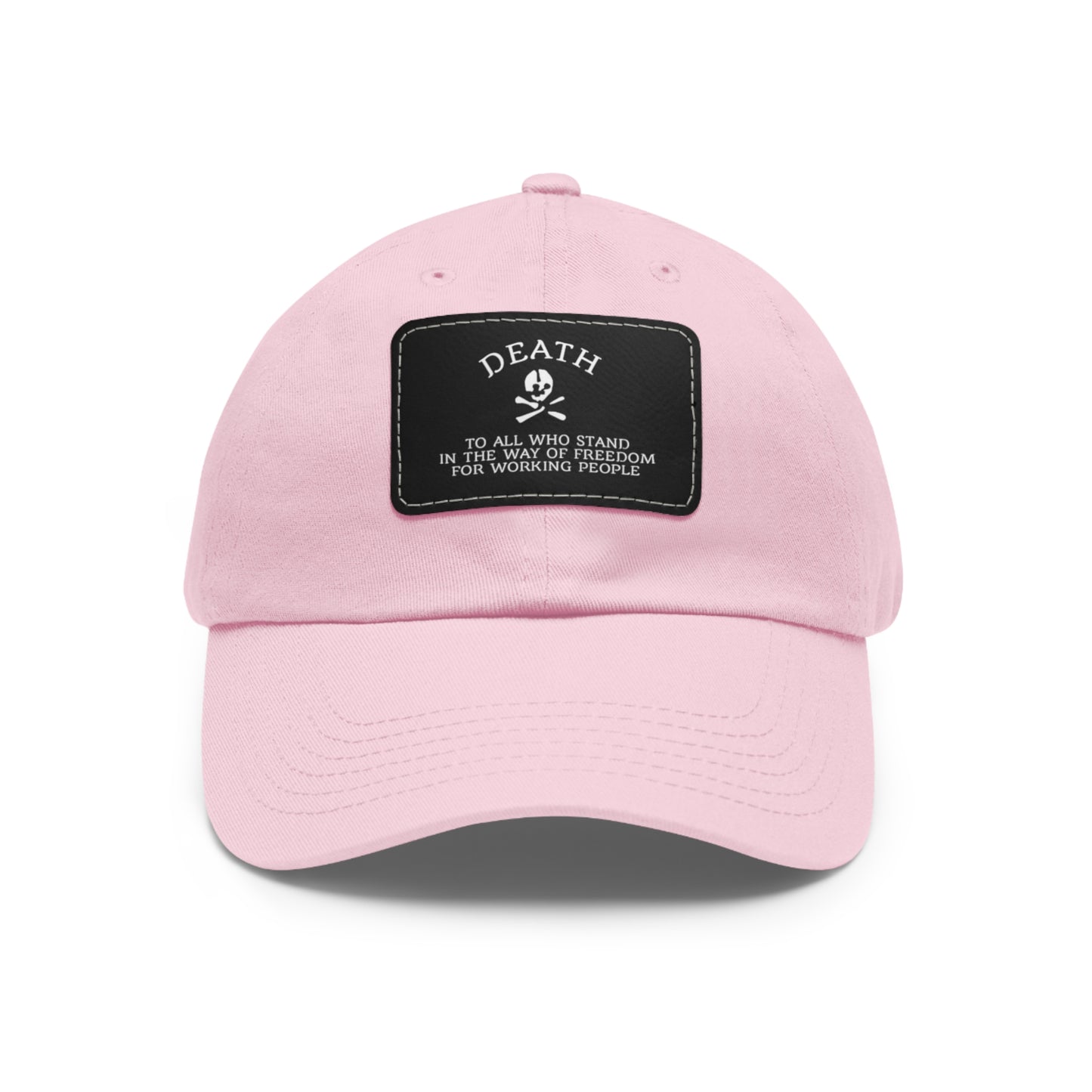 Trendy Dad Hat with Leather Patch - Edgy Fashion Accessory for Casual Wear, Gift for Him, Outdoor Activities, Summer Vibes, Cool Contrast