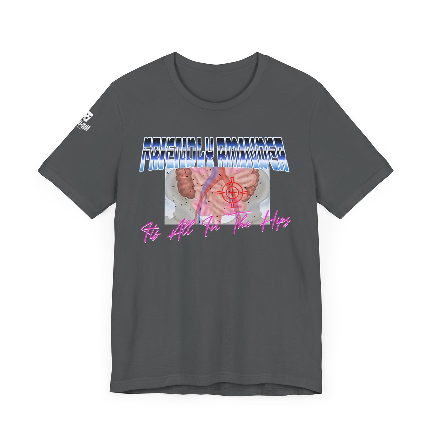 Trendy Graphic Tee: 'It's All In The Hips' Unisex Jersey Short Sleeve T-Shirt, Casual Wear, Gift for Friends, Comfortable Summer Style, Fun