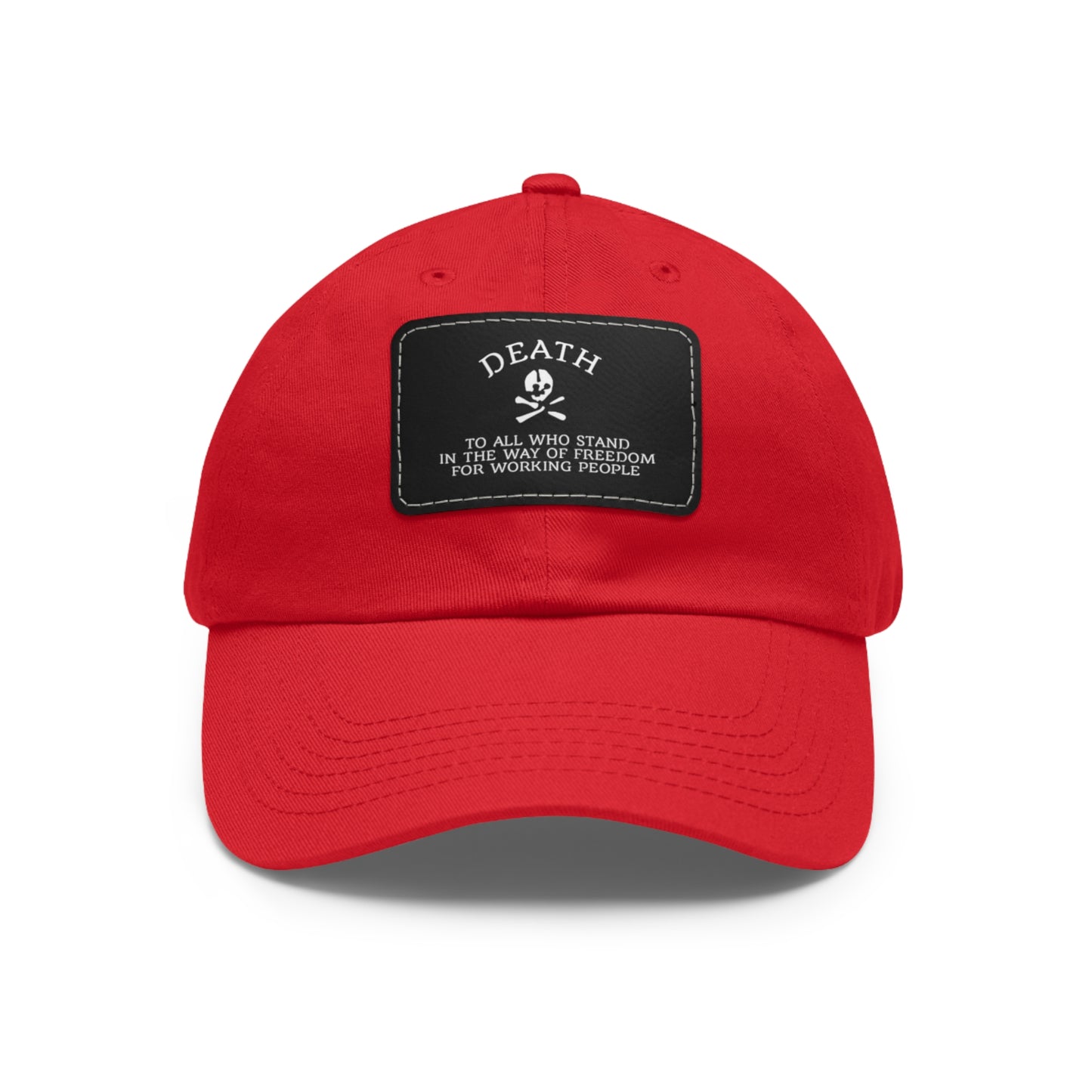 Trendy Dad Hat with Leather Patch - Edgy Fashion Accessory for Casual Wear, Gift for Him, Outdoor Activities, Summer Vibes, Cool Contrast