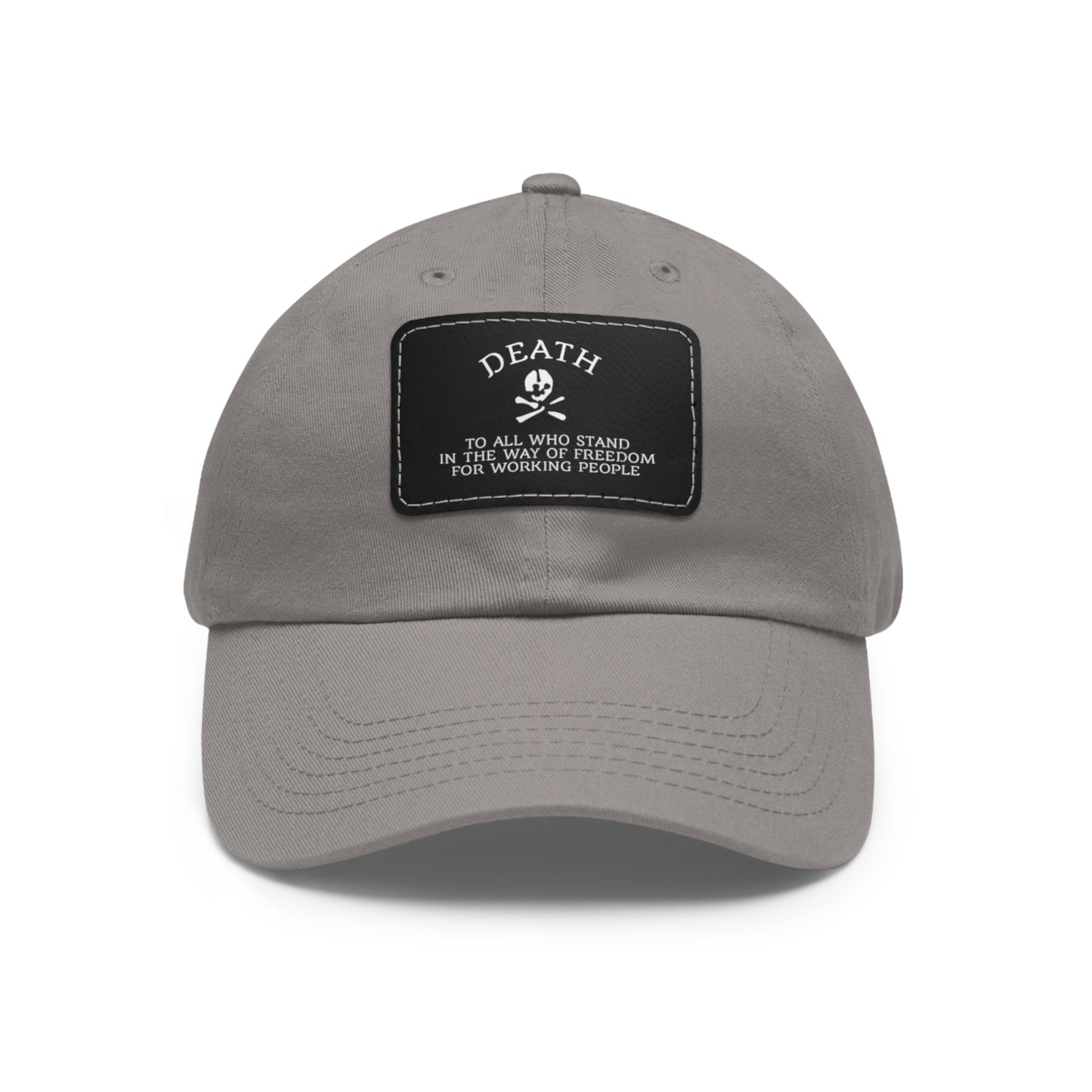 Trendy Dad Hat with Leather Patch - Edgy Fashion Accessory for Casual Wear, Gift for Him, Outdoor Activities, Summer Vibes, Cool Contrast