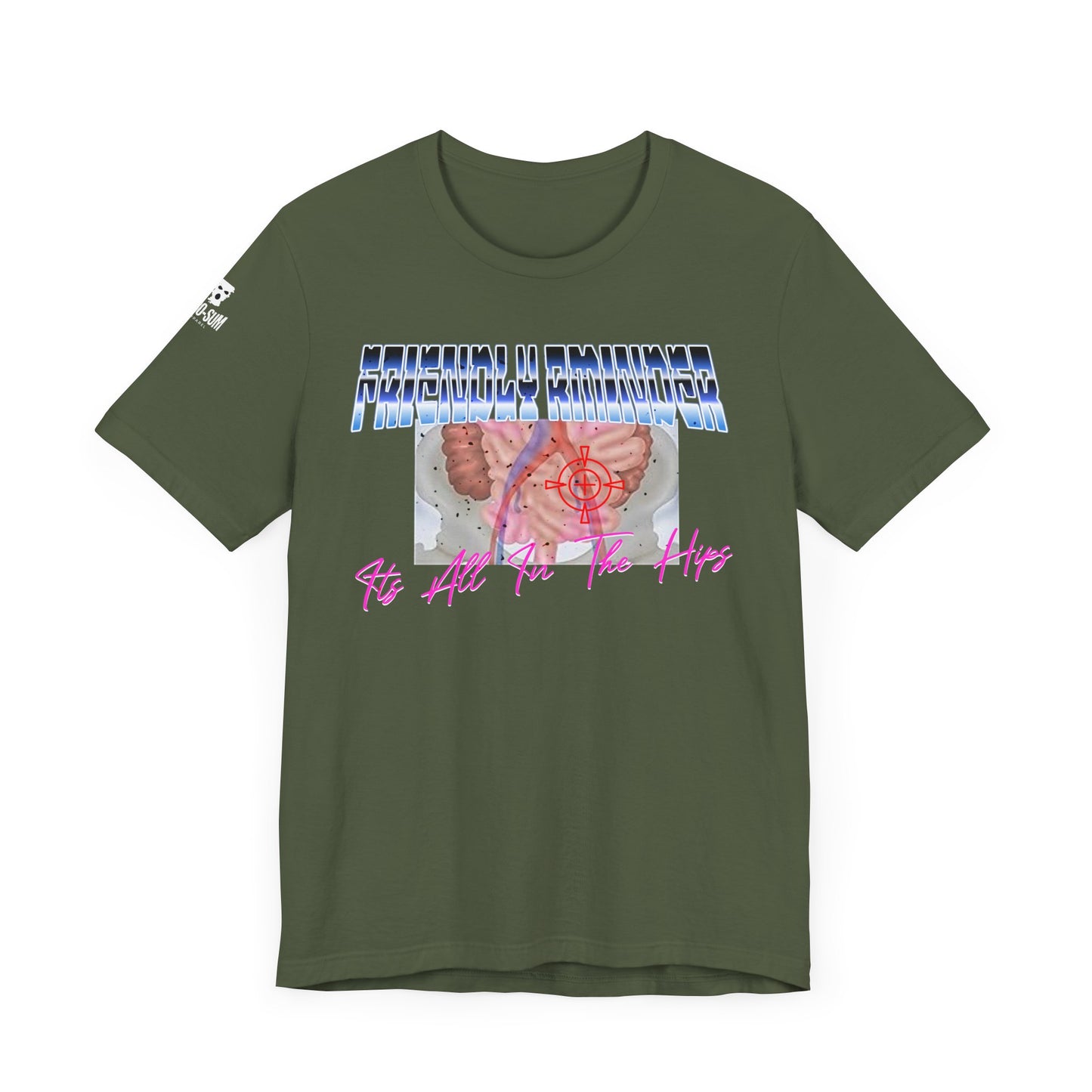 Trendy Graphic Tee: 'It's All In The Hips' Unisex Jersey Short Sleeve T-Shirt, Casual Wear, Gift for Friends, Comfortable Summer Style, Fun