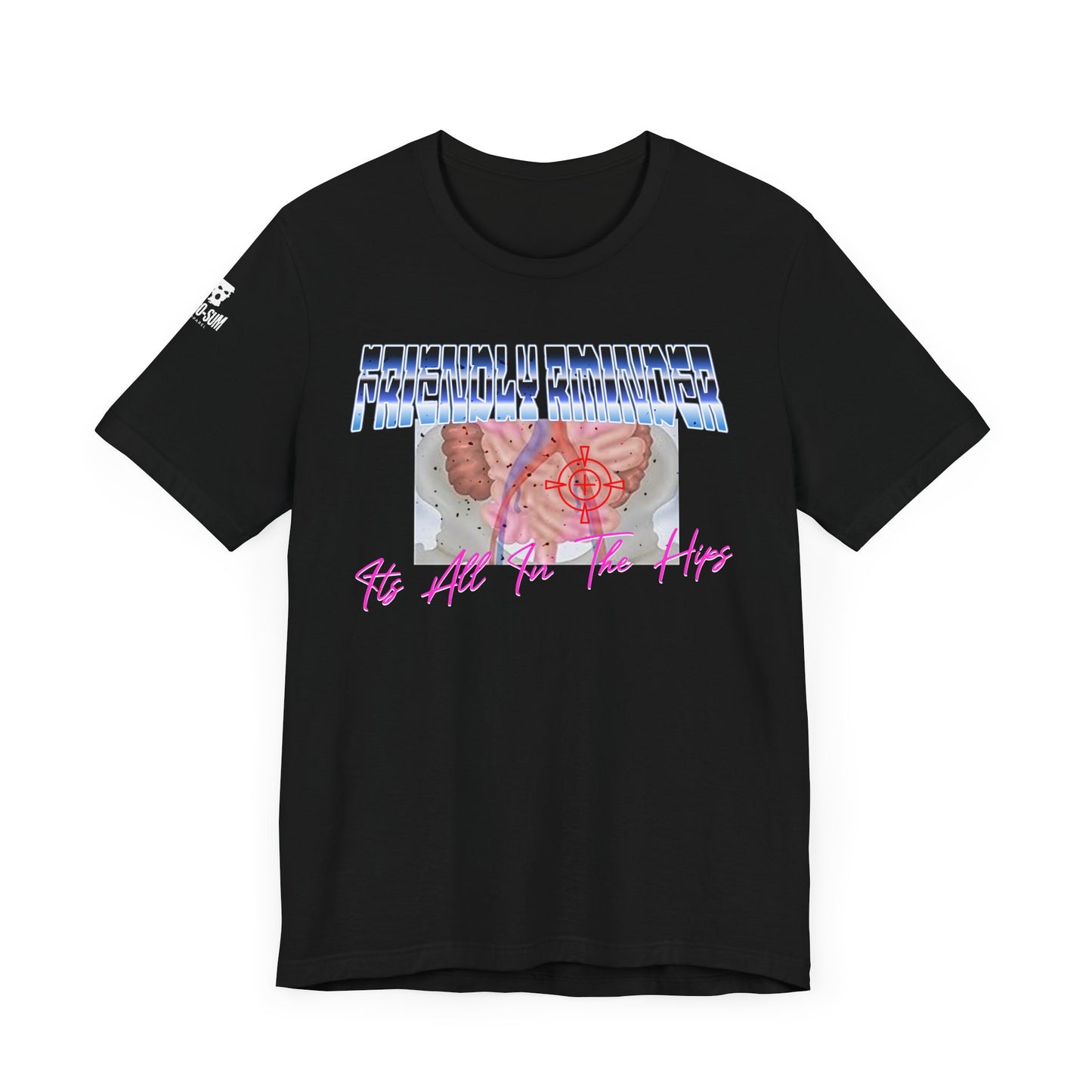Trendy Graphic Tee: 'It's All In The Hips' Unisex Jersey Short Sleeve T-Shirt, Casual Wear, Gift for Friends, Comfortable Summer Style, Fun